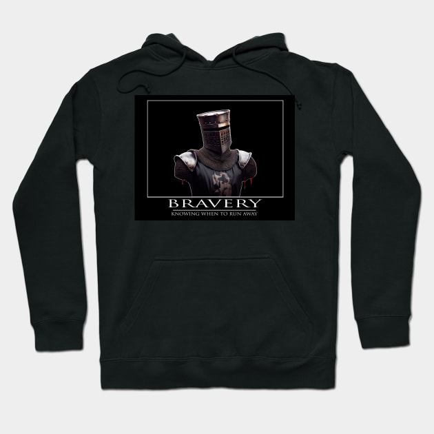 BRAVERY Inspirational Quote Hoodie by TotallyRadGames